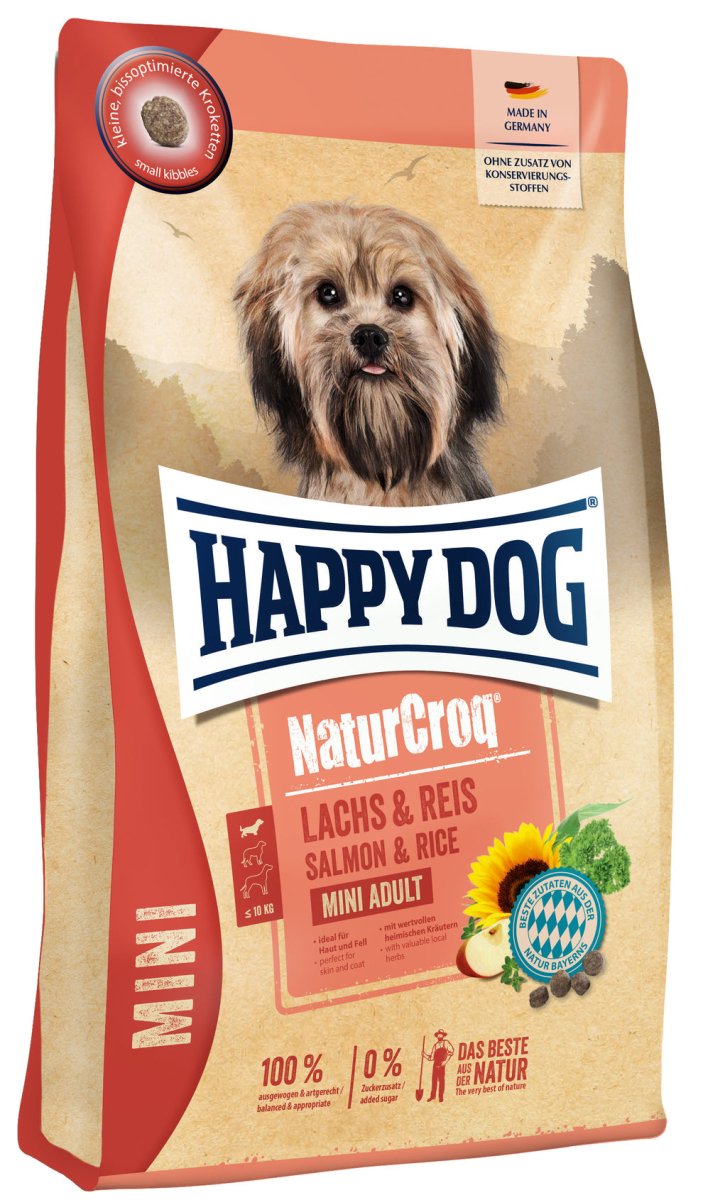 Happy Dog Naturcroq Mini Salmon & Rice 4kg - Shopivet.com