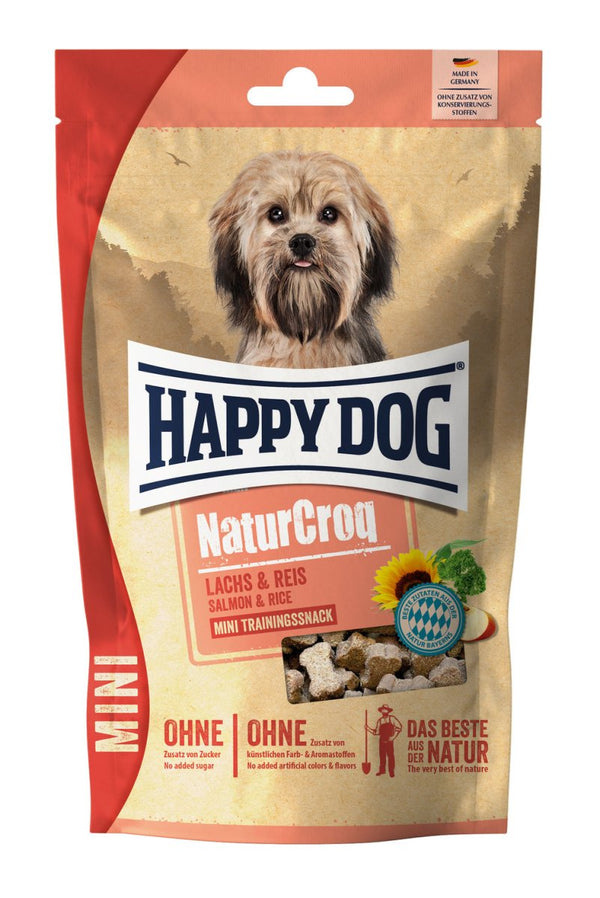 Happy Dog Naturcroq Mini Snack Lachs - Shopivet.com
