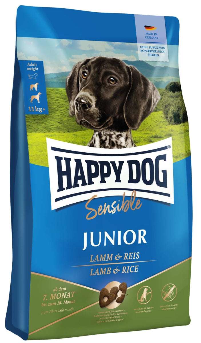 Happy Dog Sensible Junior Lamb & Rice 10kg - Shopivet.com