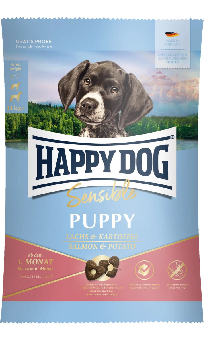Happy Dog Sensible Puppy Lachs & Kartoffel 4kg - Shopivet.com