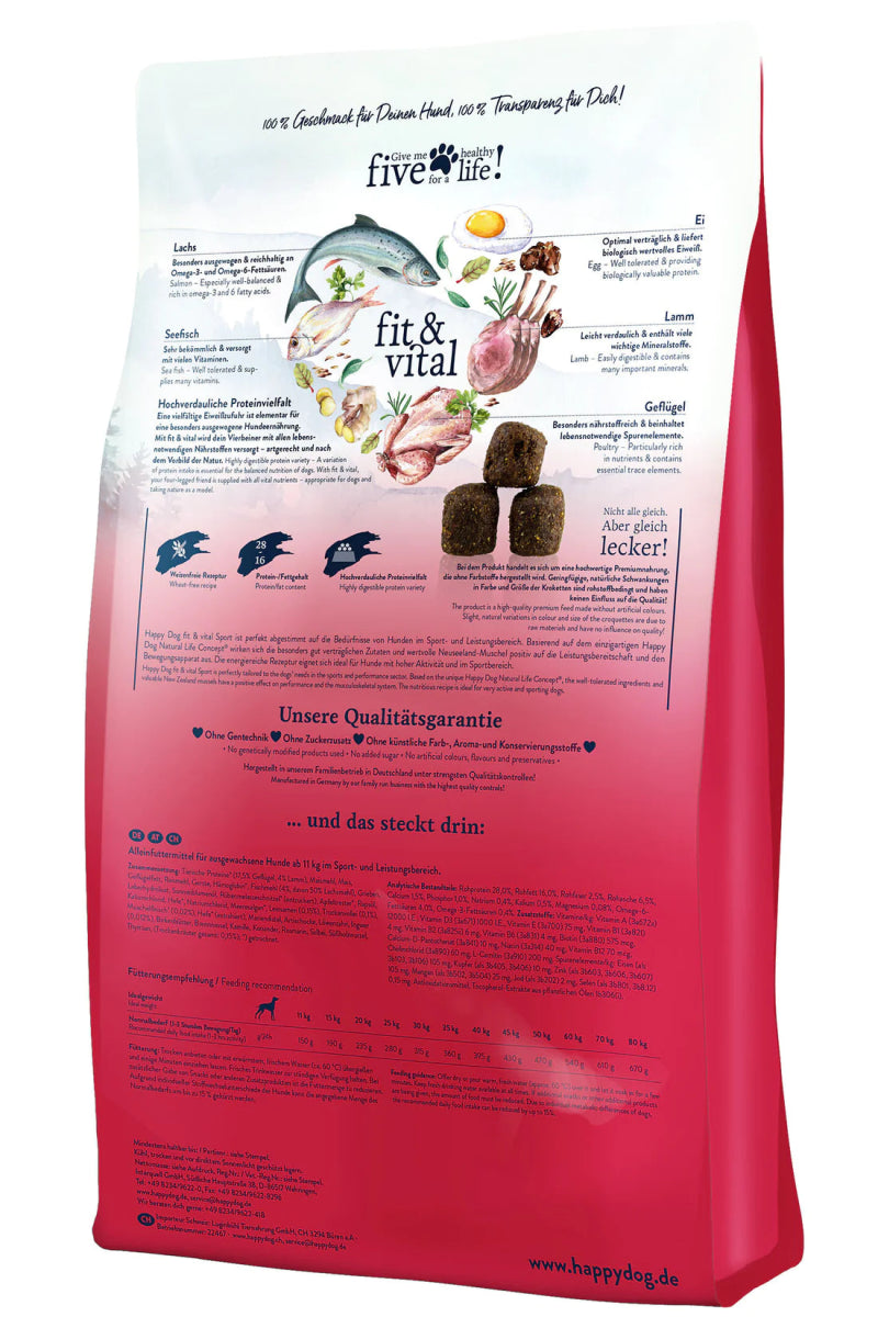 Happy Dog Supreme Fit & Vital Sport Adult 14kg - Shopivet.com