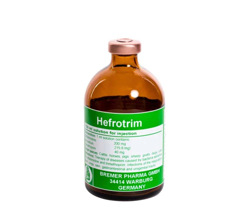 Hefrotrim 240mg/ml Injection 100ml - Shopivet.com