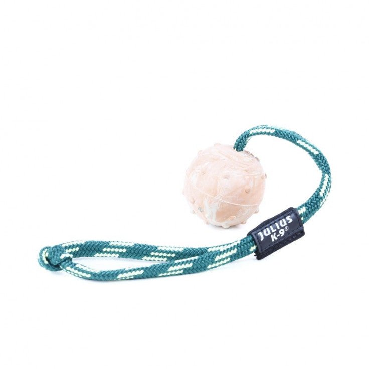 IDC NATURAL RUBBER BALL WITH CLOSEABLE STRING - DIAMETER 5 CM - Shopivet.com