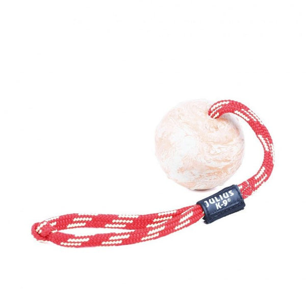 IDC NATURAL RUBBER BALL WITH CLOSEABLE STRING - DIAMETER 7 CM - Shopivet.com