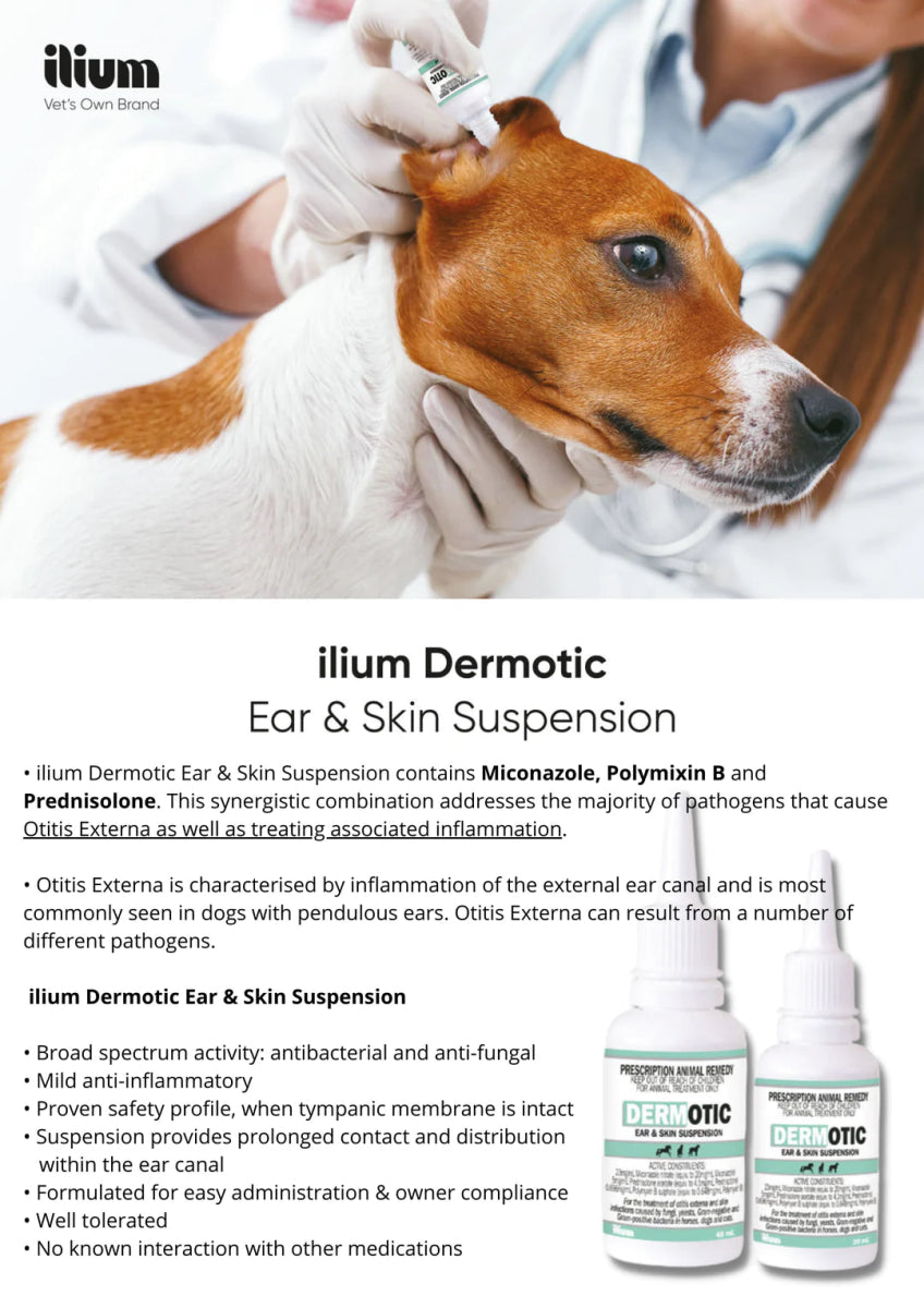ilium Dermotic Ear & Skin Suspension 40ml - Shopivet.com