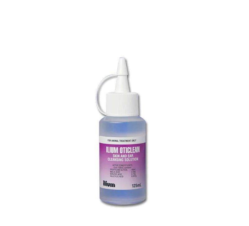 ilium Oticlean Skin and Ear Solution 125ml - Shopivet.com