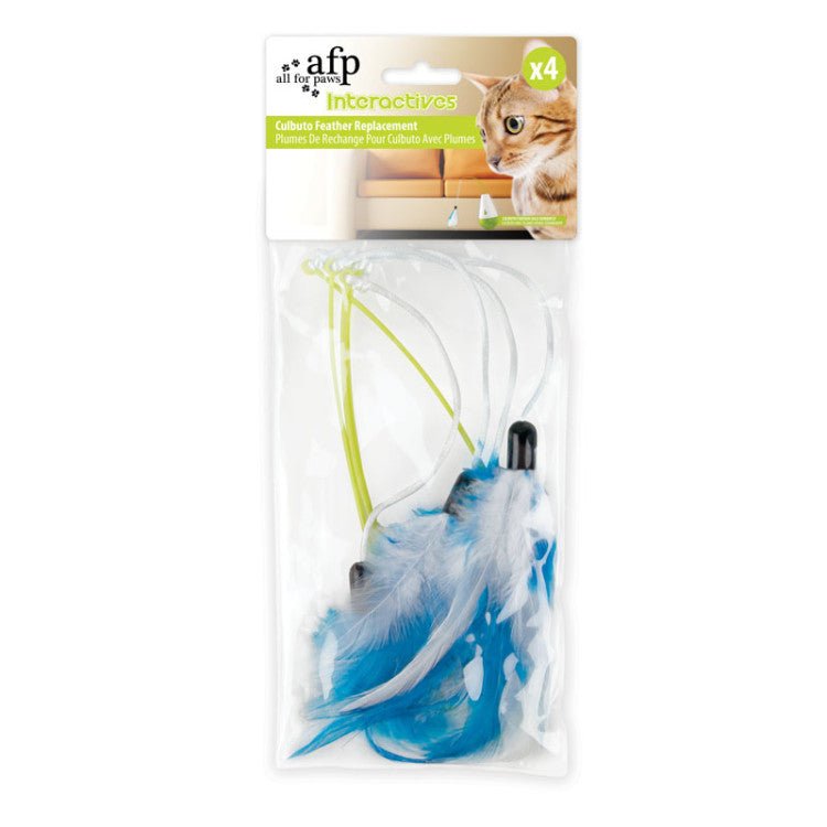 Interactive Cat Culbuto Feather Refill 4 Pack - Shopivet.com