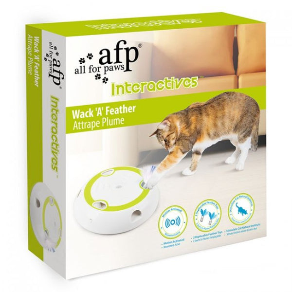 Interactive Cat Wack 'A' Feather - Shopivet.com