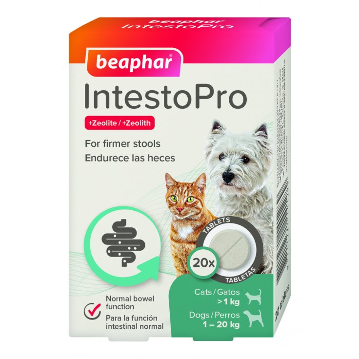 INTESTOPRO ANTI DIARRHEA TABLET SMALL DOG & CAT 20 TAB - Shopivet.com