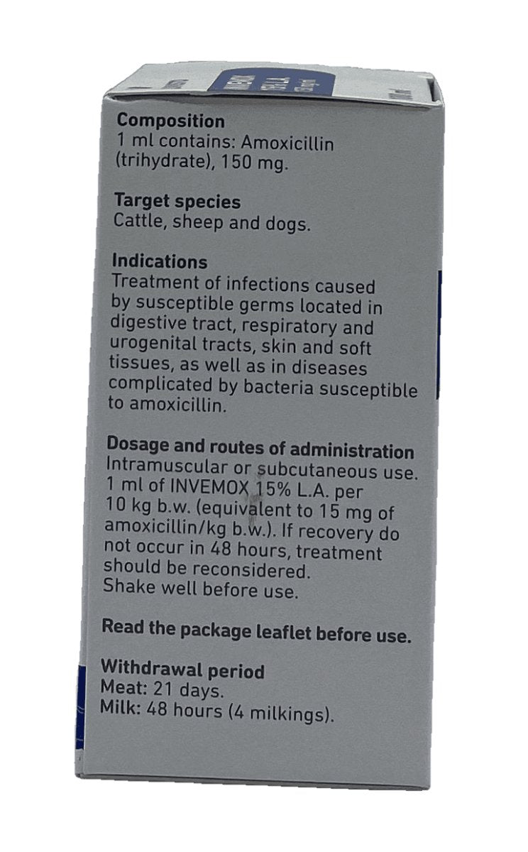 INVEMOX 15% L.A 100 ml - Shopivet.com