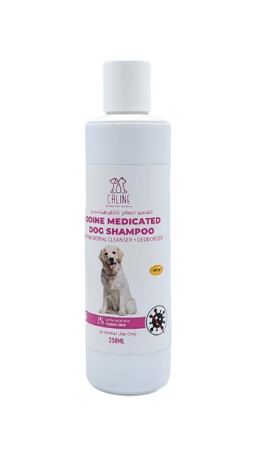 Iodine Medicated Dog shampoo 250ml - Shopivet.com