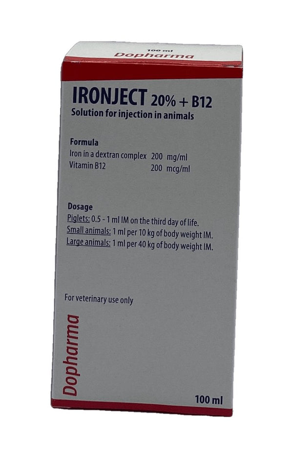 IRONJECT 20%+B12 100ml - Shopivet.com
