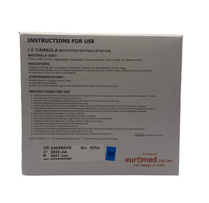 IV Cannula 22G 1Piece ⁩ - Shopivet.com