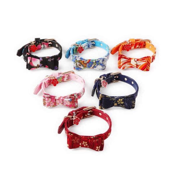 Japanese Style Bowtie Cat Collar 1.5*31cm - Shopivet.com