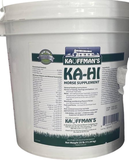 KAUFFMAN'S KA-HI HORSE SUPPLEMENT 11.34 kg - Shopivet.com