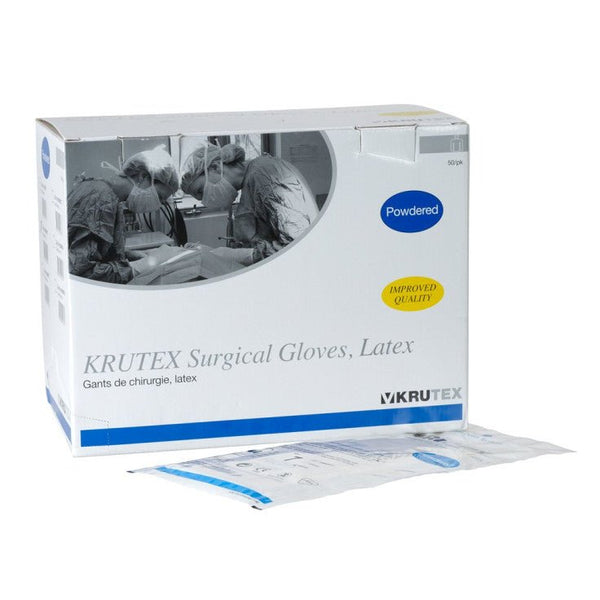 KRUTEX SURGICAL GLOVES SIZE 6.0 POWDERED - Shopivet.com