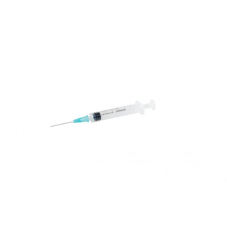 KRUUSE DISP. SYRINGE WITH FIXED NEEDLE, 3-COMP., 2 ML, 23G X 1 - Shopivet.com