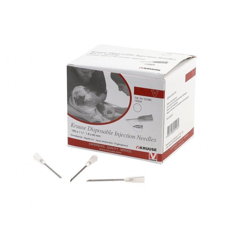 KRUUSE DISPOSABLE NEEDLE 16G X 1½ - Shopivet.com