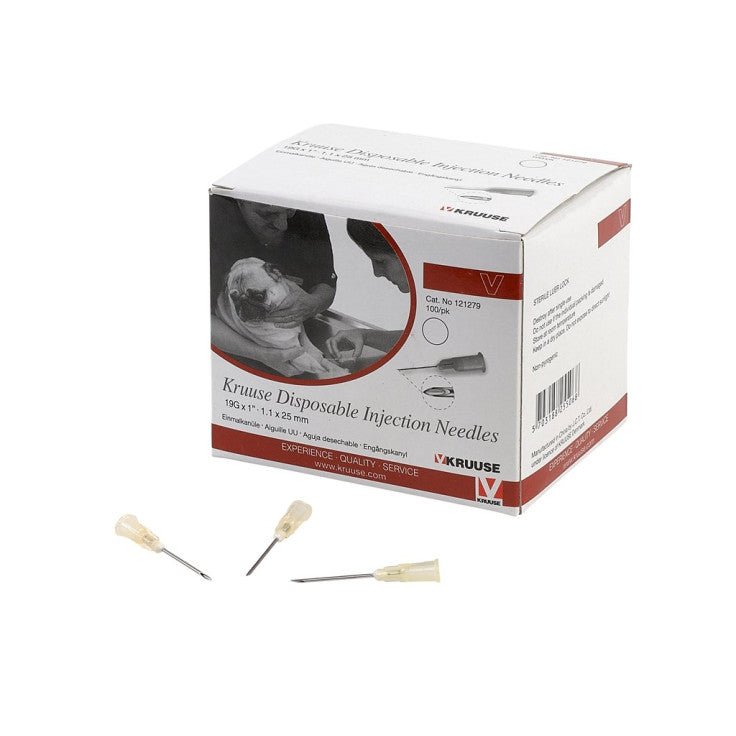 KRUUSE DISPOSABLE NEEDLE 18GX1 - Shopivet.com