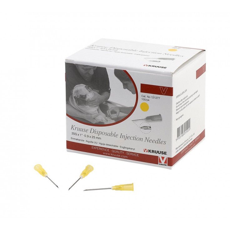 KRUUSE DISPOSABLE NEEDLE 20GX1 - Shopivet.com