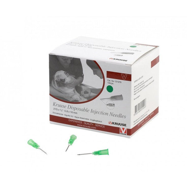 KRUUSE DISPOSABLE NEEDLE 21G X 1½ - Shopivet.com