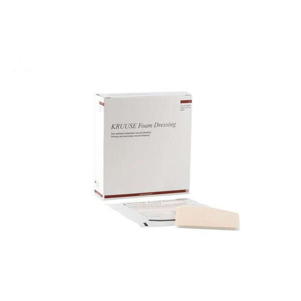 KRUUSE FOAM DRESSING STERILE 10 X 10CM - Shopivet.com