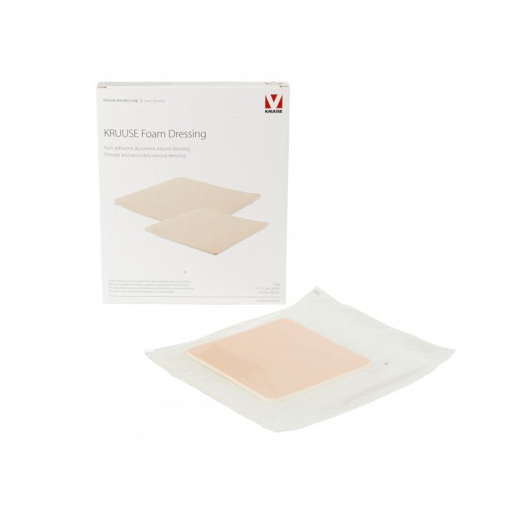 KRUUSE FOAM DRESSING STERILE 15 X 15 CM, 5/PK, STERILE - Shopivet.com