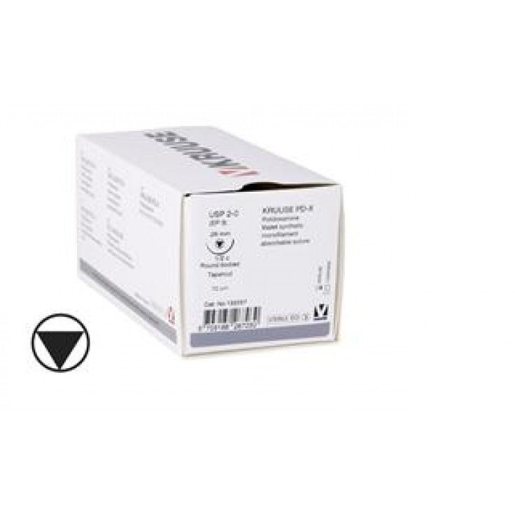 KRUUSE PD-X SUTURE USP 2-0, 70 CM, 1/2C RBTC NEEDLE: 26 MM18/PK - Shopivet.com