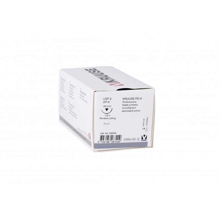 KRUUSE PD-X SUTURE USP 3- 0, 70 CM, 1/2C RBTP NEEDLE: 26 MM,18/PK