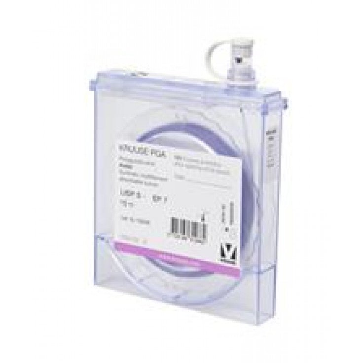 KRUUSE PGA SUTURE, USP 3-0, 70 CM, NEEDLE: 26 MM, REVERSE CUTTING, 3/8 CIRCLE. 18/PK - Shopivet.com