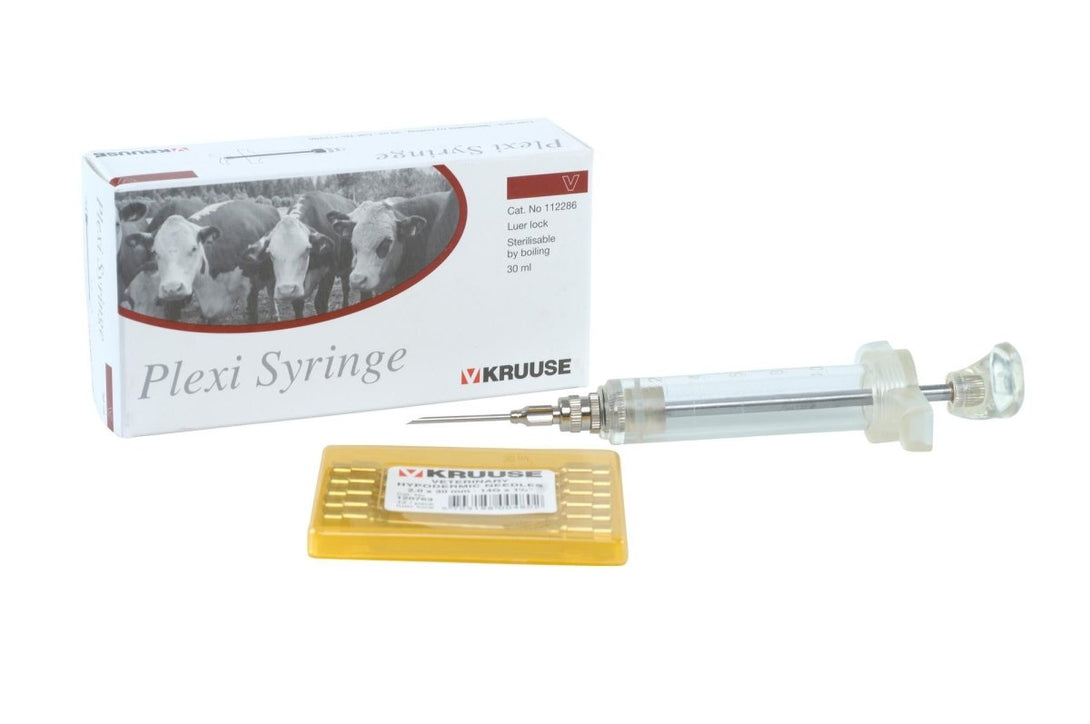 KRUUSE PLEXI SYRINGE, LUER LOCK, 30 ML - Shopivet.com