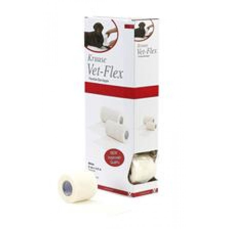 KRUUSE VET-FLEX 5 CM X 4.5 M, WHITE, 10/PK - Shopivet.com