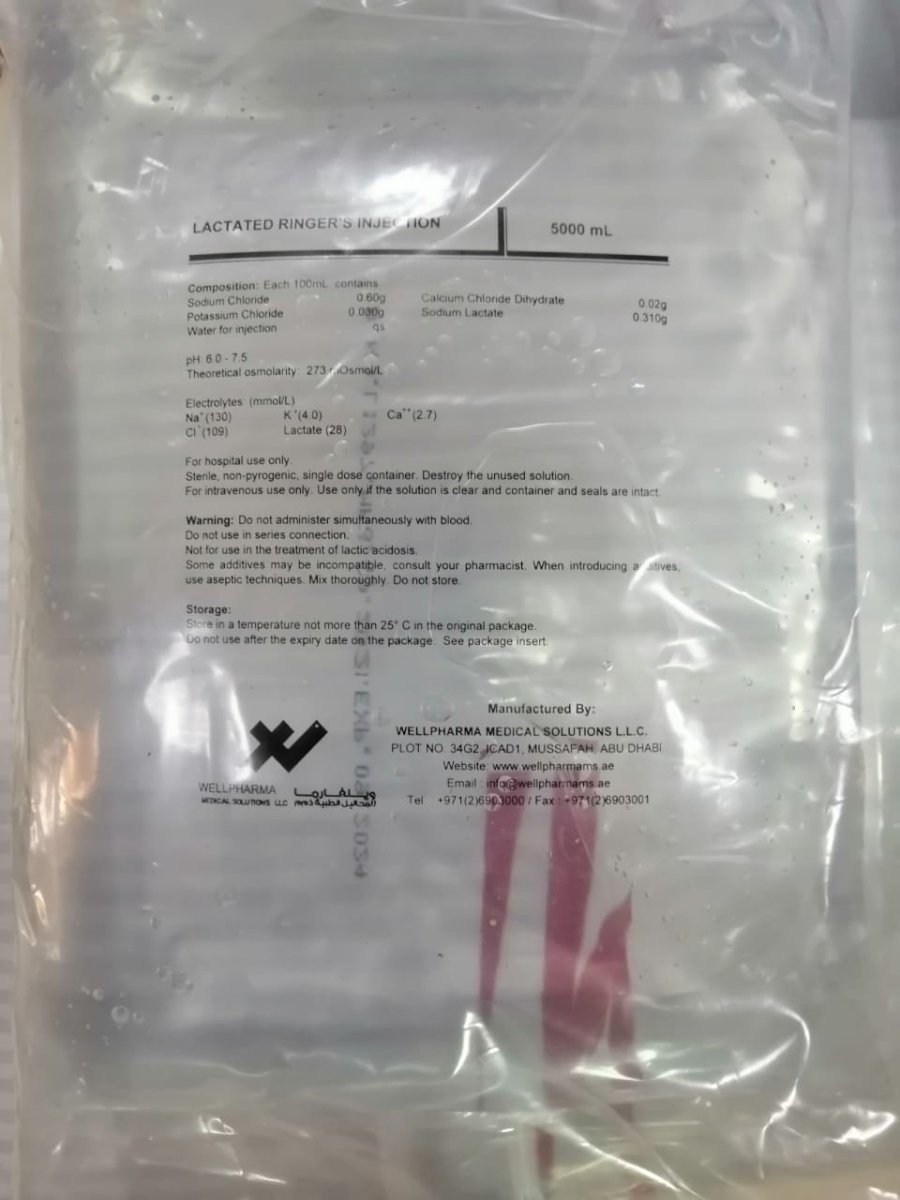 Lactaded Ringer 5Liter - Shopivet.com