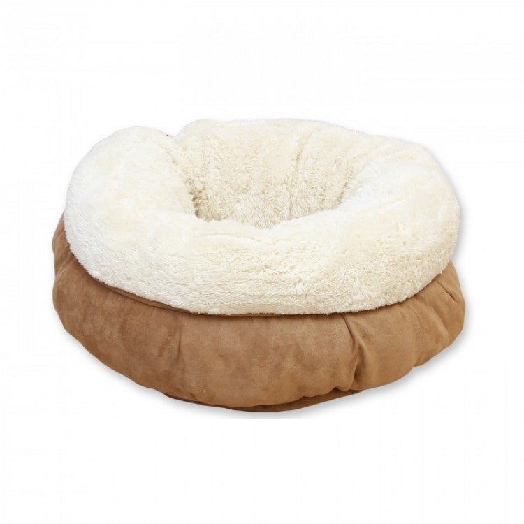 Lambswool Donut Cat Bed - Shopivet.com