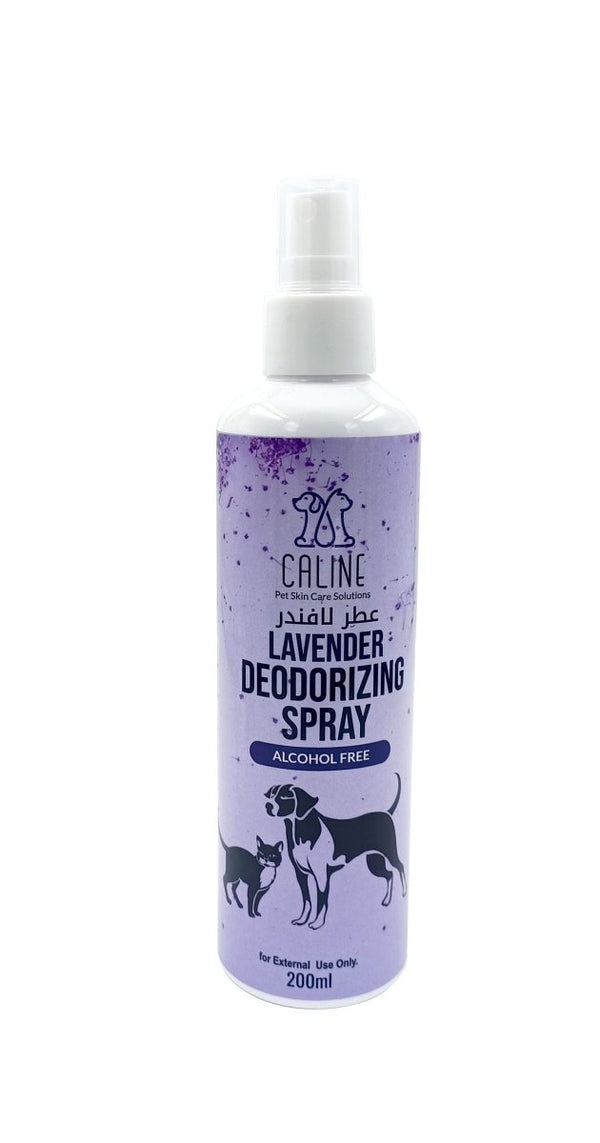 Lavender Deodorizing Pet Spray 200ml Caline - Alcohol free - Shopivet.com