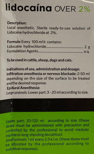 Lidocaina 2% 100ml - Shopivet.com
