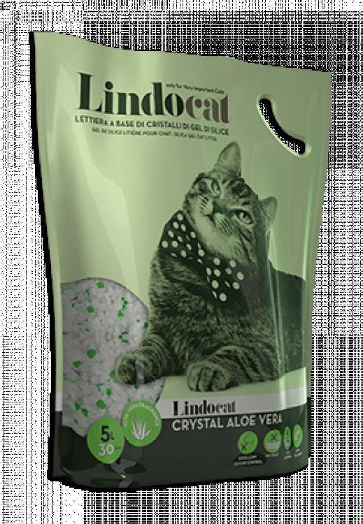 LindoCat Crystal Aloe Vera Scent (Silicagel) - 5 L - Shopivet.com