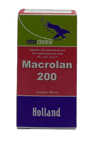 Macrolan 200 injection 100 ml - Shopivet.com