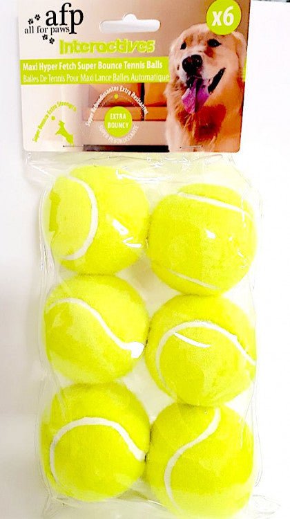 Maxi Fetch Super Bounce Tennis Ball - 6 pcs - Shopivet.com