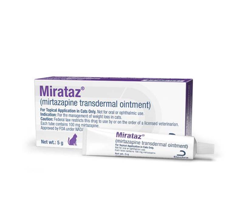 Mtaz Mirataz® (mirtazapine transdermal ointment) 5g | Shopivet – Shopivet.com