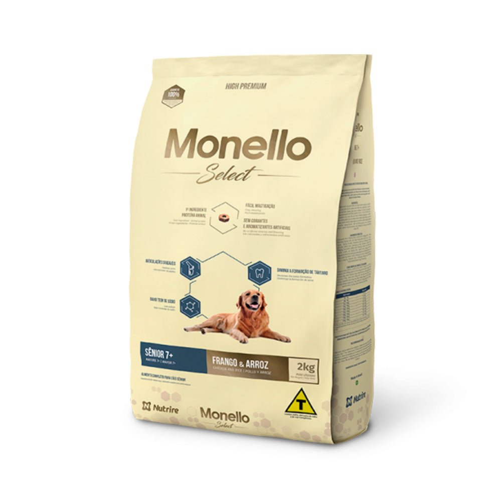 Monello Select Dog Senior 7+ Chicken and Rice Flavor 15kg - Shopivet.com