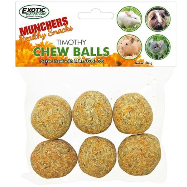 Munchers Marigold & Timothy Chew Balls - 6 pcs - Shopivet.com