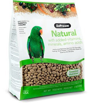 NATURAL AVIAN DIET PARROTS & CONURES 3LB (1.36KG - Shopivet.com