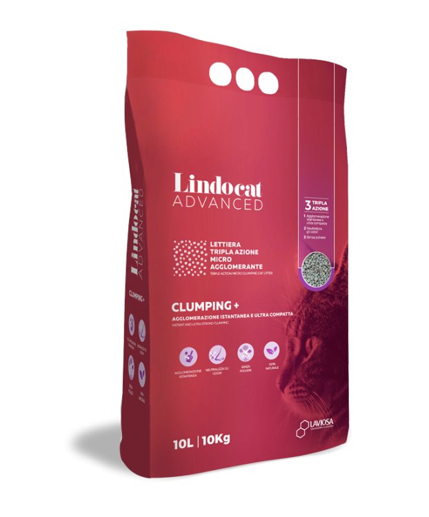 Natural Bentonite Lindocat Advanced Clumping + 10 L (Fragrance Free) - Shopivet.com