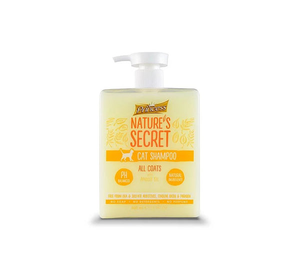 Nature’s Secret Cat Shampoo All Coats with Apricot Oil 500ml - Shopivet.com