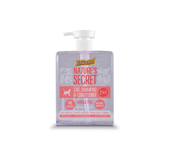 Nature’s Secret Cat Shampoo & Conditioner 500ml - Shopivet.com