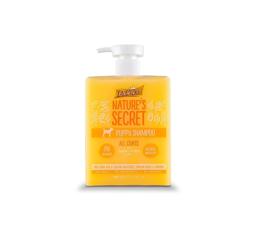 Nature’s Secret Puppy Shampoo All Coats with Chamomile & Honey Extract 500ml - Shopivet.com