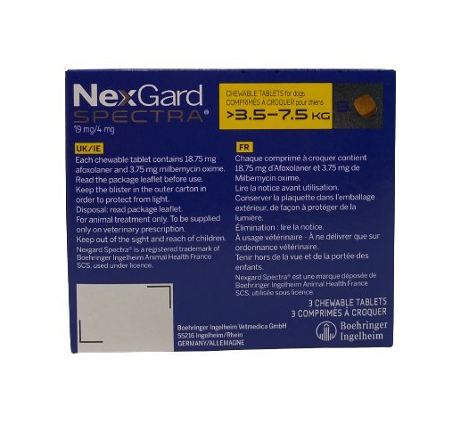 Nexgard Spectra 2-3.5 kg Tabs - Small - Shopivet.com