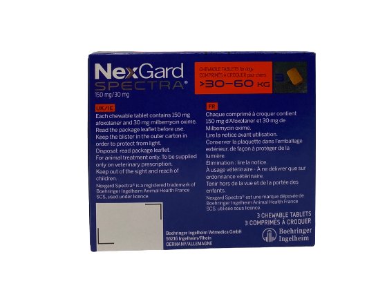 Nexgard Spectra 30-60 kg Tabs - X Large - Shopivet.com