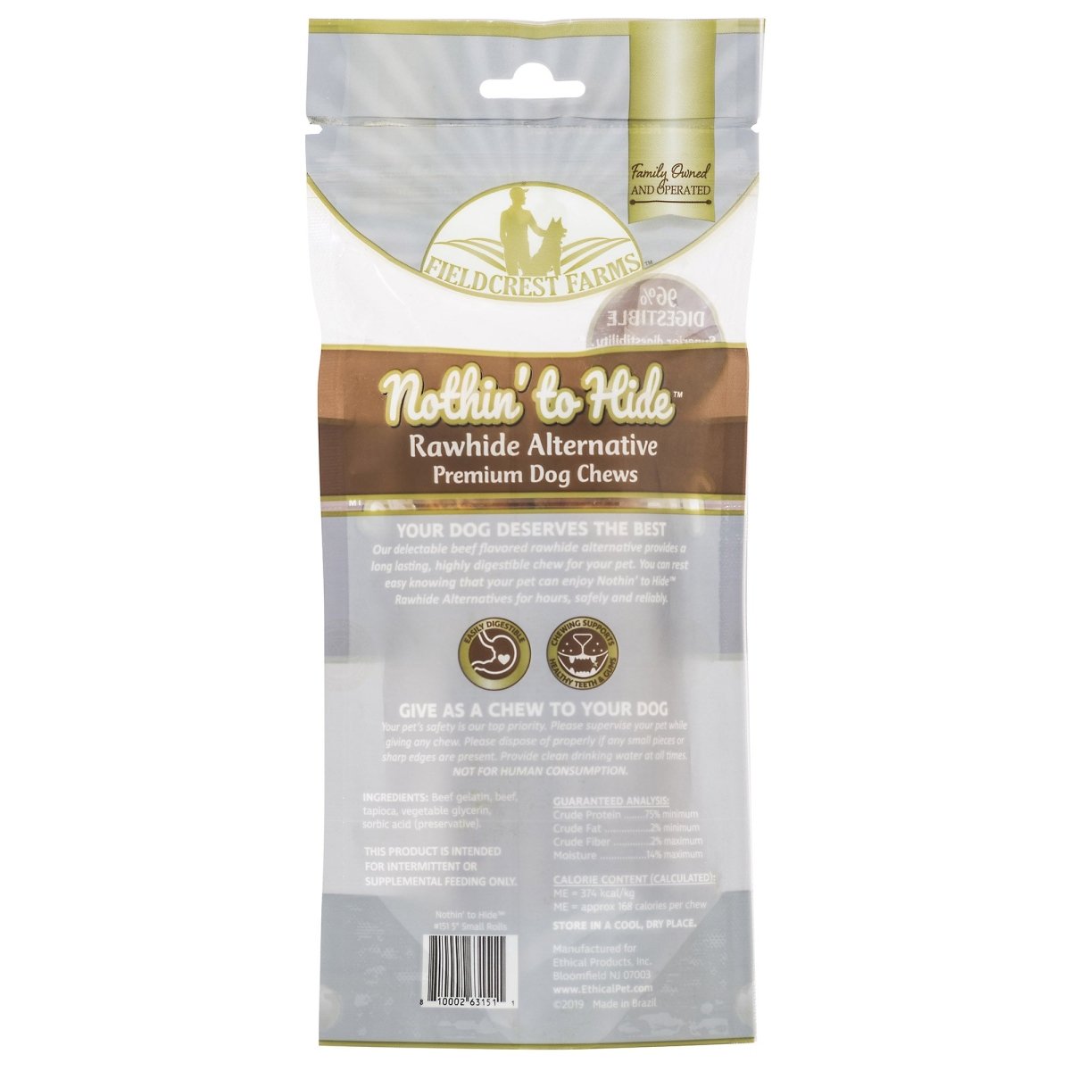 NOTHIN' TO HIDE SMALL ROLL 90G - Shopivet.com